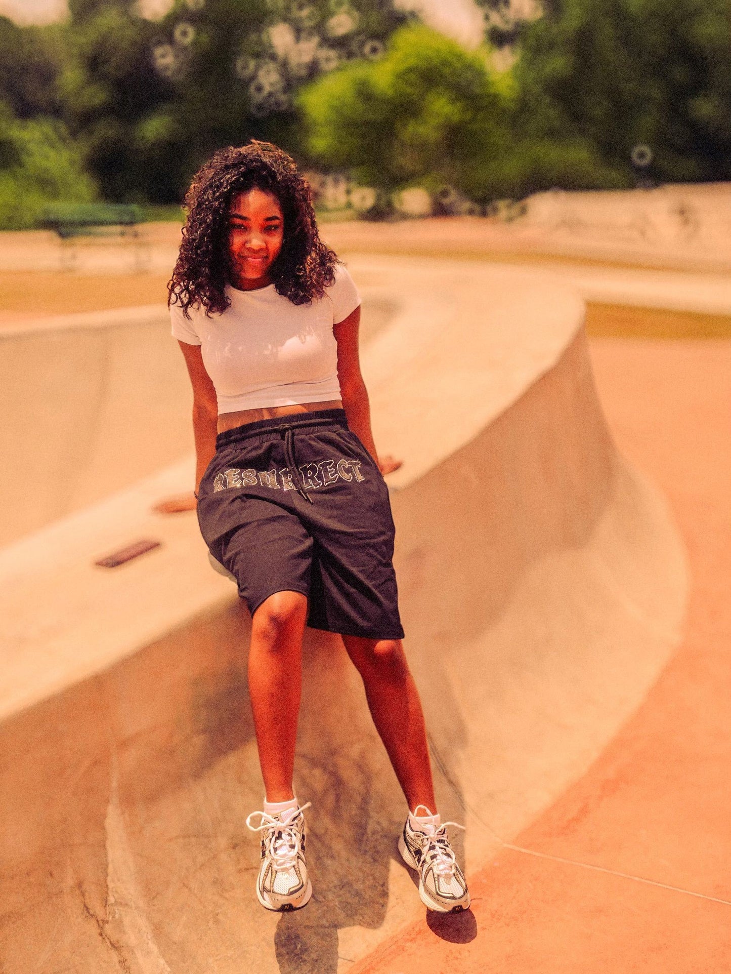 Rhinestone Resurrect shorts